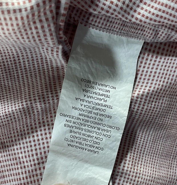 Perry Ellis Dress Shirt Mens Size 2XLT Geometric Pattern Short Sleeve EUC - Image 4 of 4