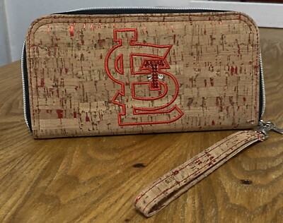St. Louis Cardinals Cork Wristlet Clutch Purse NWOT