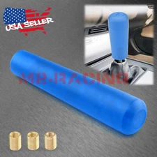 Blue Shift Knob Stick Frosted Matte Crystal Bubble Long Throw Gear Shifter 20cm
