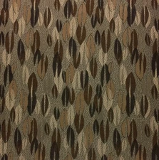 POLLACK & ASSOCIATES THICKET WOODS BROWN GEOMETRIC UPHOLSTERY FABRIC BTY 54"W