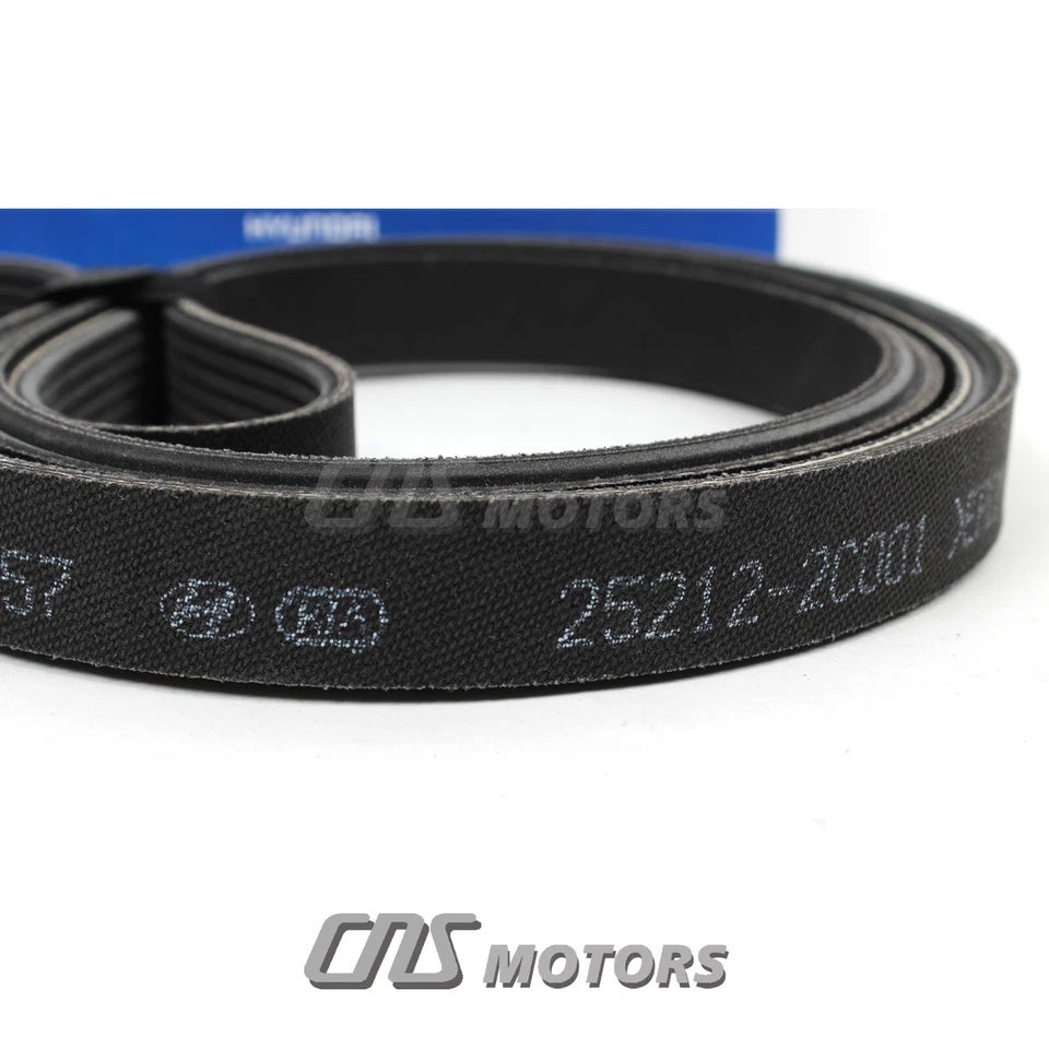 GENUINE V-Ribbed Belt & Tensioner Kit for 10-13 Hyundai Genesis Coupe 2.0L⭐⭐⭐⭐⭐ Foto 2 de 4