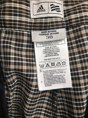 Adidas Mens Golf Shorts Sz 36 Stretch Black Plaid Casual Pockets