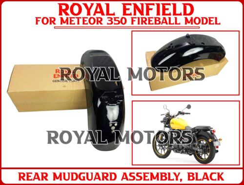 Royal Enfield "REAR MUDGUARD ASSEMBLY, BLACK" For Meteor 350 Fireball Model - Foto 1 di 13