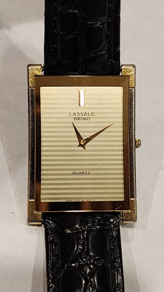 Seiko Lassale Womens Ultra Thin Gold Tone Vintage Quartz Watch