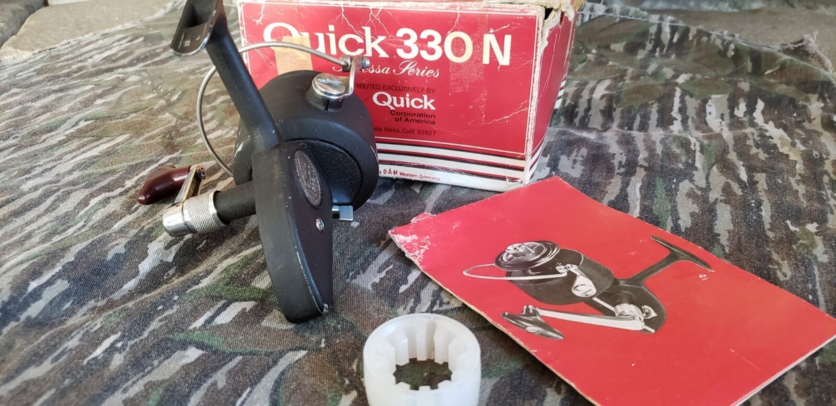 Vintage DAM Quick 330N Finessa Series Spinning Reel in Box Vintage DAM Quick 330N Finessa Series Spinning Reel in Box