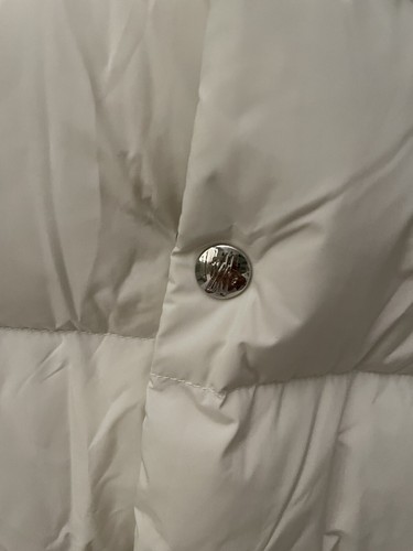 MONCLER originale Gilet imbottito in piuma nuovo TAGLIA 3 colore Bianco - Foto 8 di 9