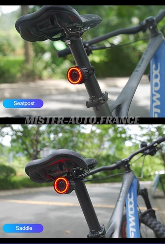 FEU LED VELO VTT ✅ ARRIERE MULTIFONCTION ☆DYNAMIQUE ECLAIRAGE CAPTEUR DE FREINS - Foto 16 di 19