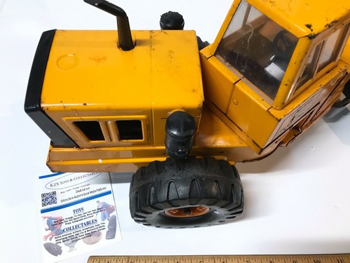 1970's Vintage Pressed Steel Mighty Tonka Road Grader RARE ORANGE #54726 - Picture 5 of 12