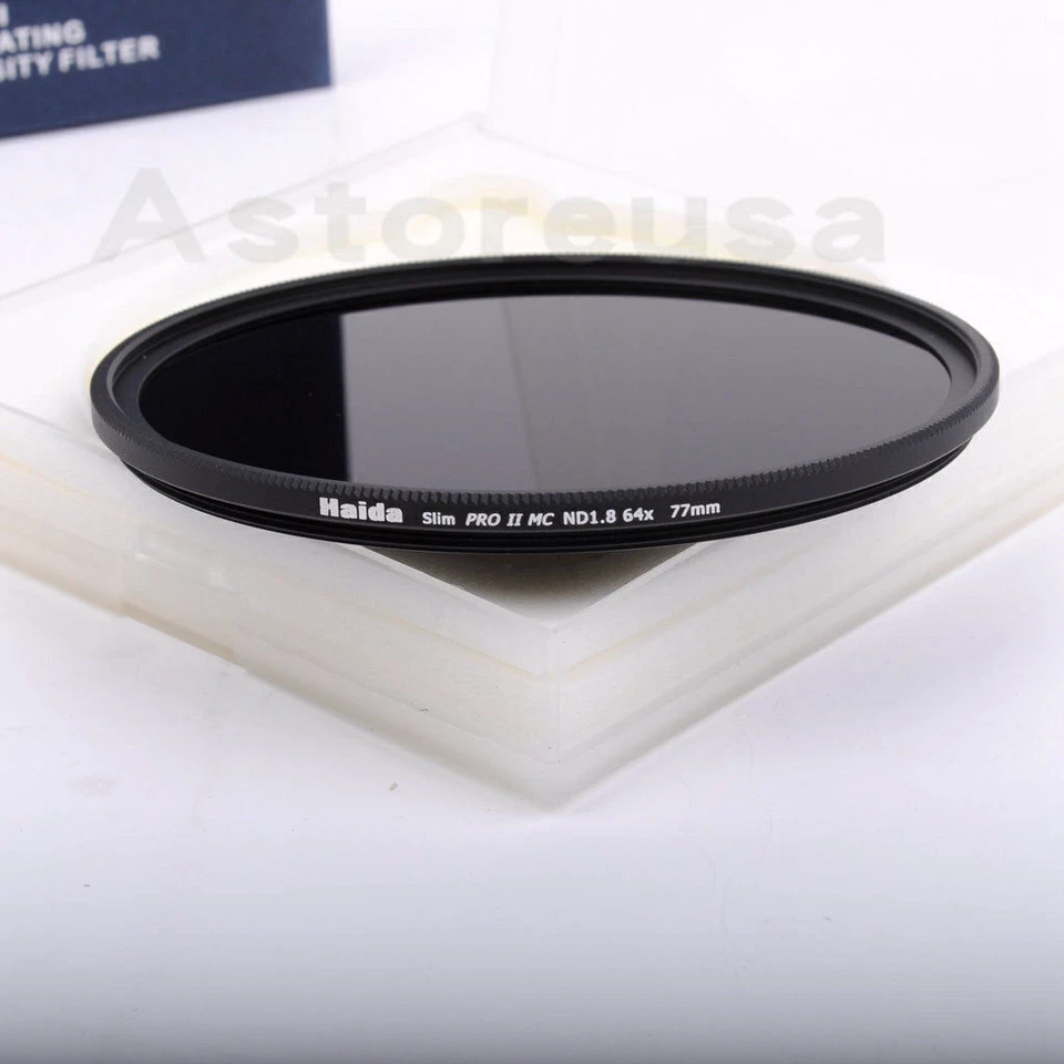 Haida 52/58/67/72/77/82mm Slim PRO II MC ND1.8 64x 6 Stop Neutral Density Filter - Image 2 of 4