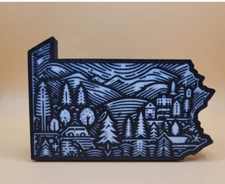 Pennsylvania, Customizable Trailer Hitch Cover