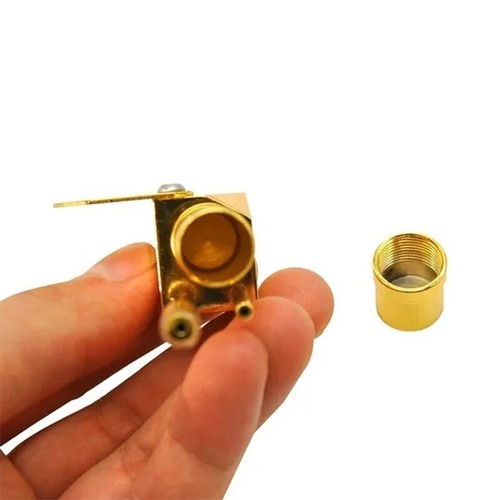 Solid Brass Tobacco Smoking Pipe Brass Chamber Bowl Hand Proto Pipes Hot - Picture 10 of 14
