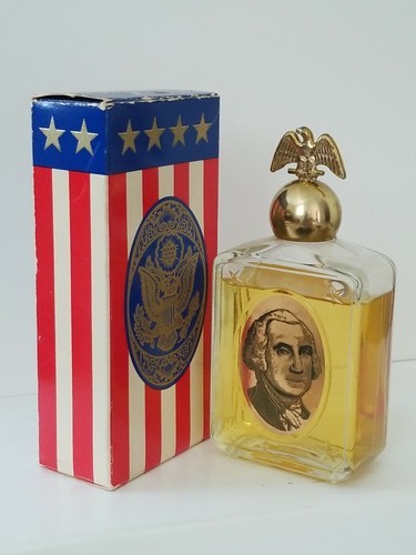 Avon "SPICY" AFTER SHAVE SPLASH • GEORGE WASHINGTON, 4 fl oz GLASS BOTTLE - Picture 11 of 12