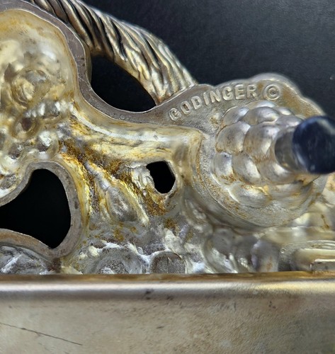 Vintage Godinger Silver Art Co. - 18.5" - Rectangle Tray - Marble & Silver Tray - Picture 9 of 11