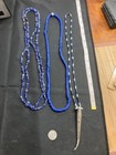 Assorted Blue and White Necklaces with  a Rare  Antique Thai Finger Guard — photo 3