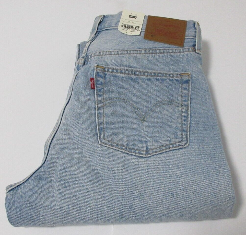 Levi's Premium 501 Original Men's High-Rise Straight Leg Button Fly Jeans  28/30