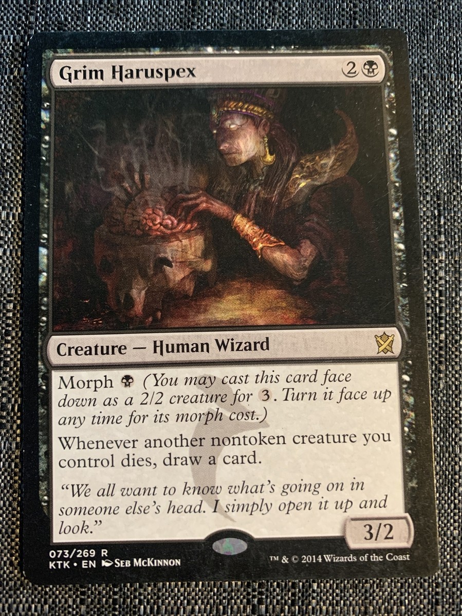 mtg when a creature dies draw a card MTGNexus 1x Grim Haruspex NM Khans