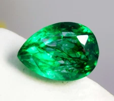 Emerald Pear Shape Natural Colombian Green 11.35 Ct Loose Certified Gemstone
