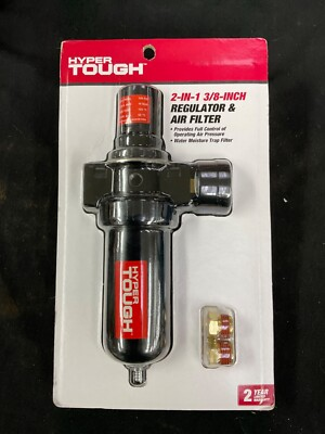 #ad Hyper Tough 2 In 1 Regulator And Air Filter 3 8 inch With Pressure Gage $34.99