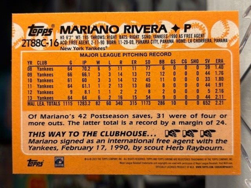 Mariano Rivera PICK A CARD Topps Chrome Refractor SSP # HOF RC Yankees Baseball - Picture 7 of 44