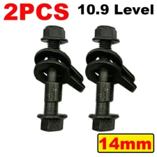 2x 14mm 10.9 Front Wheels Cam Bolts Adjustable Camber Correction Alignment Kit