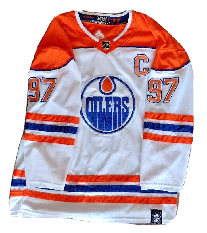 CONNOR McDAVID EDMONTON OILERS AUTHENTIC ADIDAS REVERSE RETRO HOCKEY JERSEY