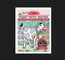 [Melissa & Doug] Paint With Water Activity Book - Animals - New