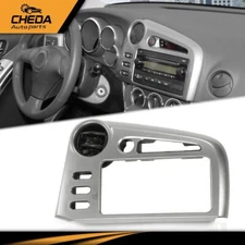 Fit For 03-08 Toyota Matrix Pontiac Vibe Dash Radio Bezel Vent Trim Panel Silver