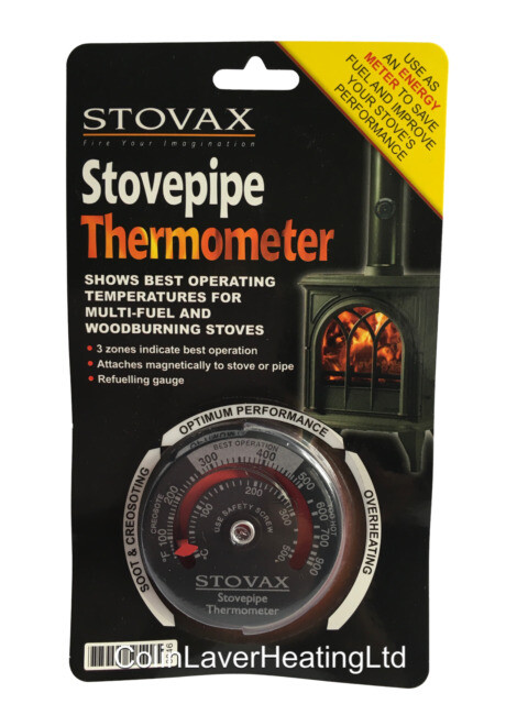 Stovax Stove Magnetic Flue Pipe Thermometer - 3046 for sale online | eBay