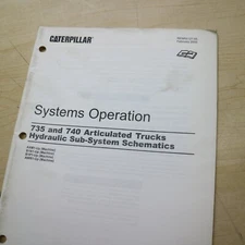 CATERPILLAR 735 740 Truck Hydraulic Sub-System Schematics Service Manual repair