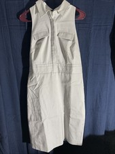 Ann Taylor Striped Button Up Dress Size: 8