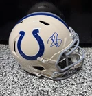 REGGIE WAYNE signed INDIANAPOLIS COLTS RETRO FULL Size Helmet COA JSA WC582227
