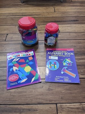 Pattern Blocks And Cuisenaire Rods With Books