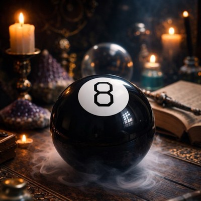 Wizard Magic 8 Ball Sorcerer Blessed Fortune Teller Mystic Oracle