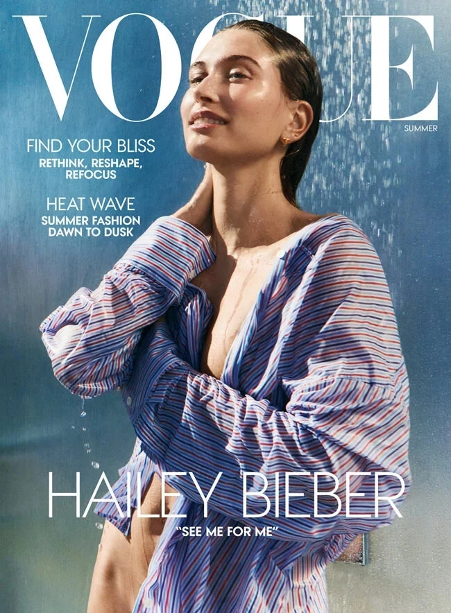 YOURCELEBRITYMAGAZINES VOGUE USA (AMERICAN) MAGAZINE- SUMMER 2025 HAILEY BIEBER cover