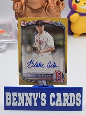 2025 Bowman Prospect Paper Baseball Gold Parallel Autograph 1/50 Blake Aita