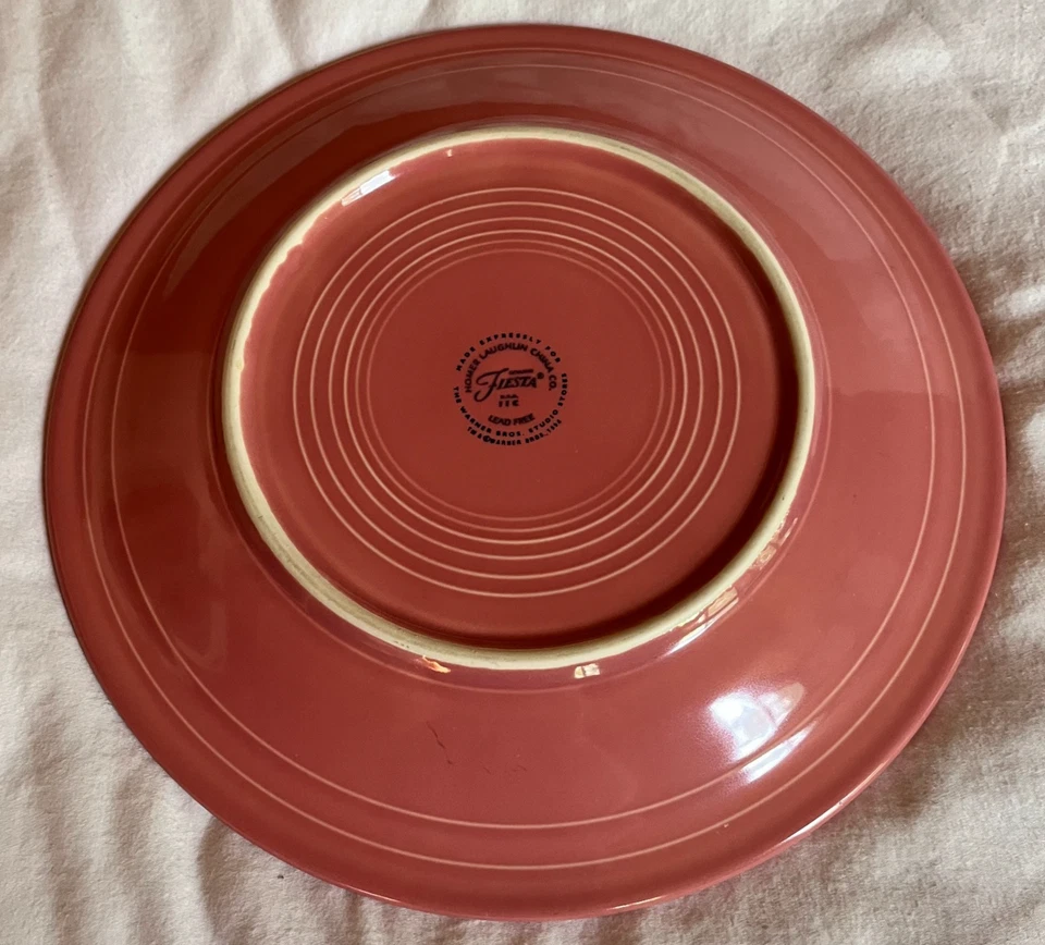 Plato Porky Pig Fiesta 10.5" Warner Bros Homer Laughlin 1994 Cena Rosa De Colección Foto 4 de 4