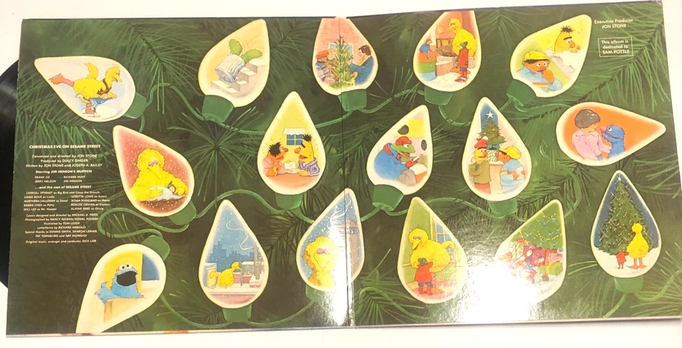 Christmas Eve On Sesame Street Lp gatefold TV Frank Oz Jim Henson Vg+ - Image 3 of 4