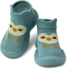 Baby Infant Toddler Boys Girls Cotton Sock Trainers Sneakers Shoes Size 2 / 2.5