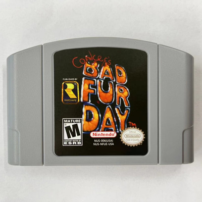 Conker's Bad Fur Day (Nintendo 64 N64) Game Cartridge Only - Tested & Working