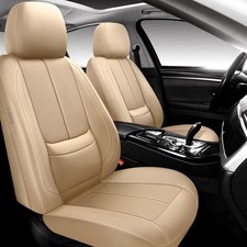 Full Coverage Leather Car Seat Covers Set, Waterproof Universal Fit, Protector