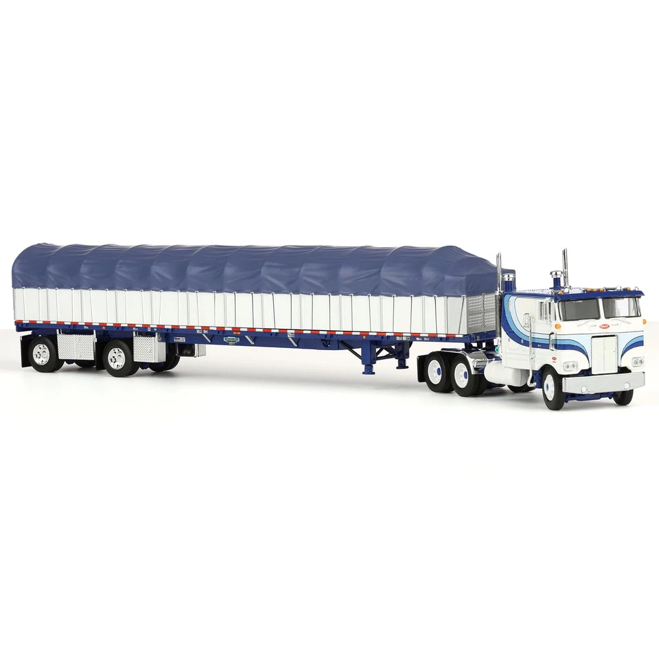 DCP 1/64 Peterbilt 352 COE Sleeper Wilson Roadbrute Flatbed Trailer 60-2057 - Image 2 of 4