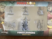 Fool's Gold Miniatures Set 8 Foreclaimers Board Game New