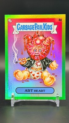 Garbage Pail Kids Green Day ~ FOILBOARD ~ART HEART~ #4a ~ 37/75