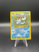 Vaporeon 12/64 Rare Jungle Pokemon Unlimited Holo Damaged