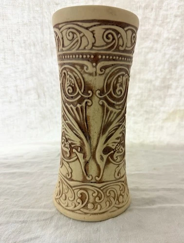 Weller art nouveau vase Clinton Ivory Pottery  10"