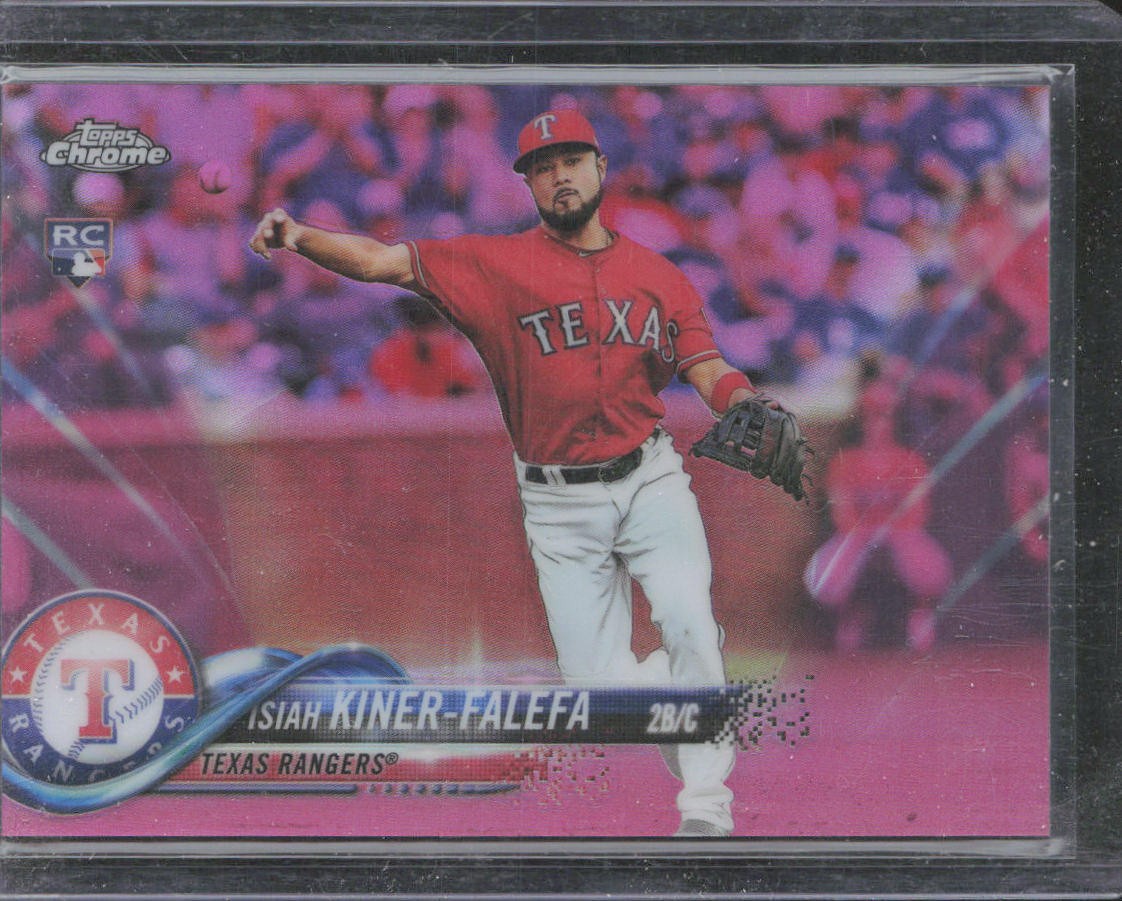 2018 Topps Chrome Update #HMT12 Isiah Kiner-Falefa Pink Refractor