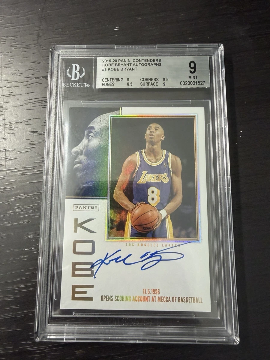 Panini Kobe Bryant Basketball Autographed Sports Trading Cards
