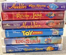 VTG VHS Movies Toy Story Lilo Stitch Aladdin Return of Jafar Sword In The Stone