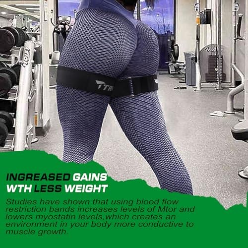 Occlusion Bands for Women Glutes & Hip Building, Blood Flow Restriction Black - Picture 7 of 7