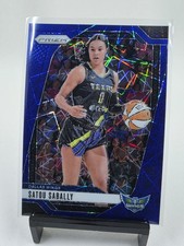 Satou Sabally 2024 Panini Prizm WNBA Blue Velocity Prizm #43 Dallas Wings 